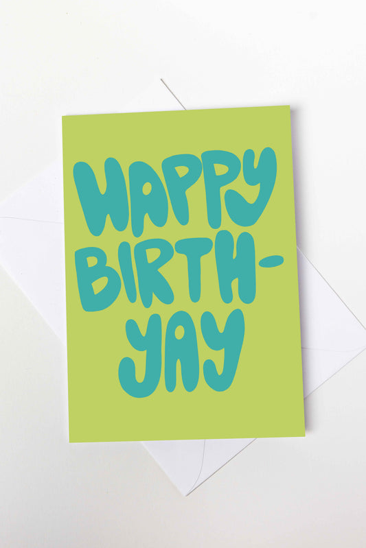 Happy Birth-yay Card