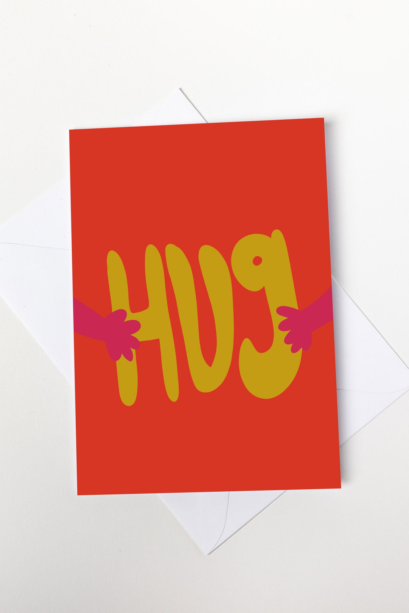 Orange Hug Card