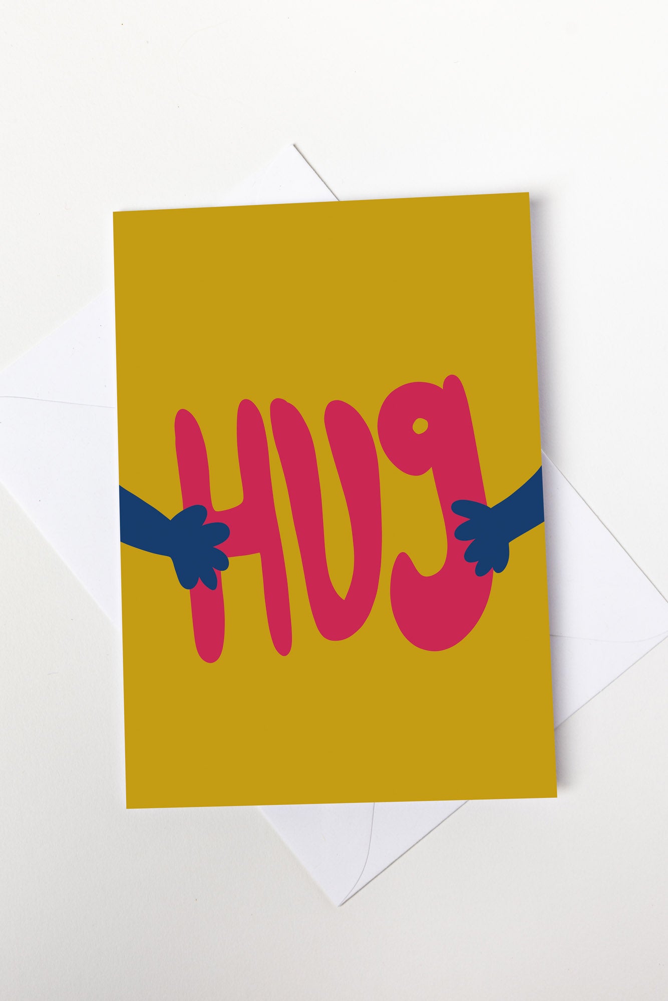 Yellow Hug Card