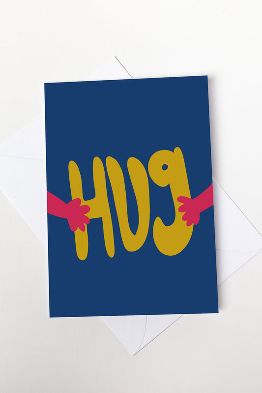 Blue Hug Card
