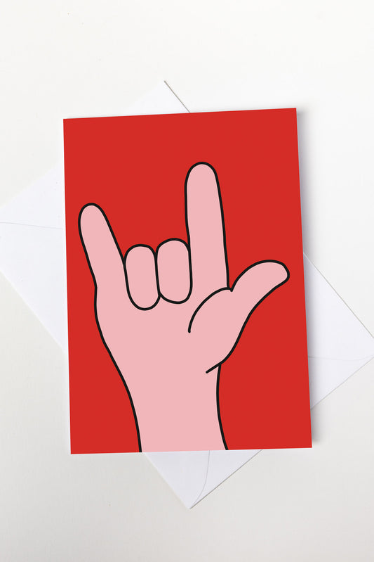 ASL I Love You Card