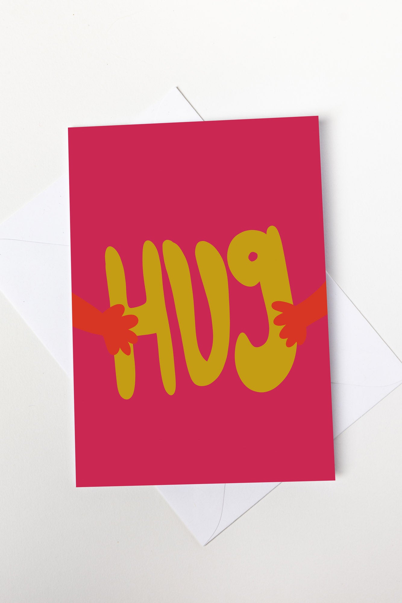 Pink Hug Card